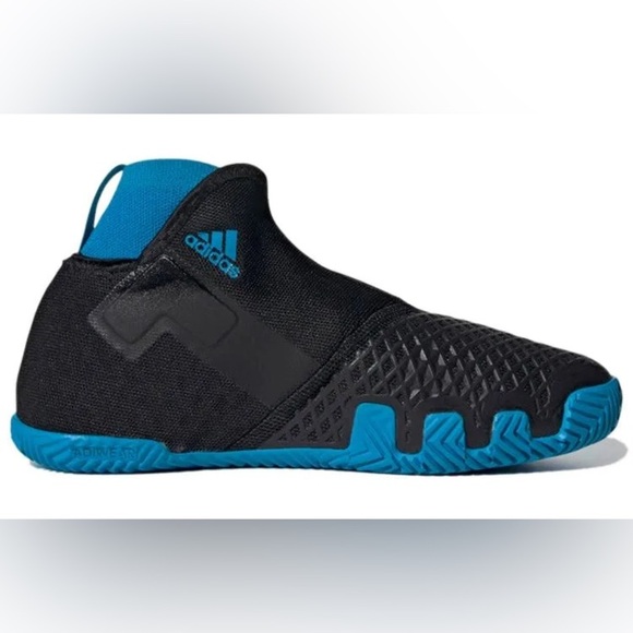 Adidas Stycon Black and Blue Women's ALL COURT TENNIS Shoes Size 8.5 - Picture 4 of 12